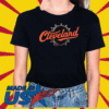Cleveland Football Script Collar T-Shirt