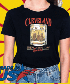 Cleveland Whiskey Enjoy the Holiday Spirits T-Shirt