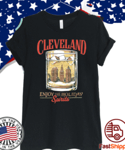 Cleveland Whiskey Enjoy the Holiday Spirits T-Shirt