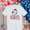 David Rose Make a list and checking it thrice Christmas T-Shirt