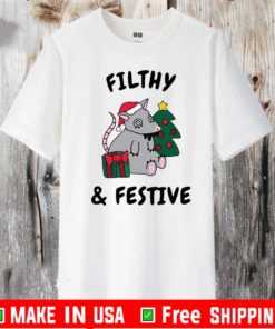 FILTHY & FESTIVE MERY CHRISTMAS T-SHIRT