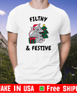 FILTHY & FESTIVE MERY CHRISTMAS T-SHIRT