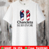 Flip Flop American Chancleta Survivor T-Shirt