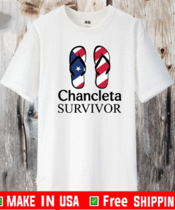 Flip Flop American Chancleta Survivor T-Shirt
