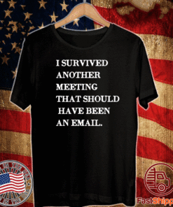 I survived another meeting that should have been an email T-Shirt