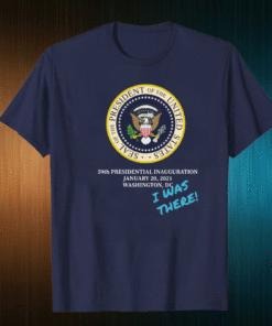 Joe Biden & Kamala Harris President 46th Inauguration T-Shirt , #Inauguration2021 - Inauguration President January 21st 2021 I Was There T-Shirt