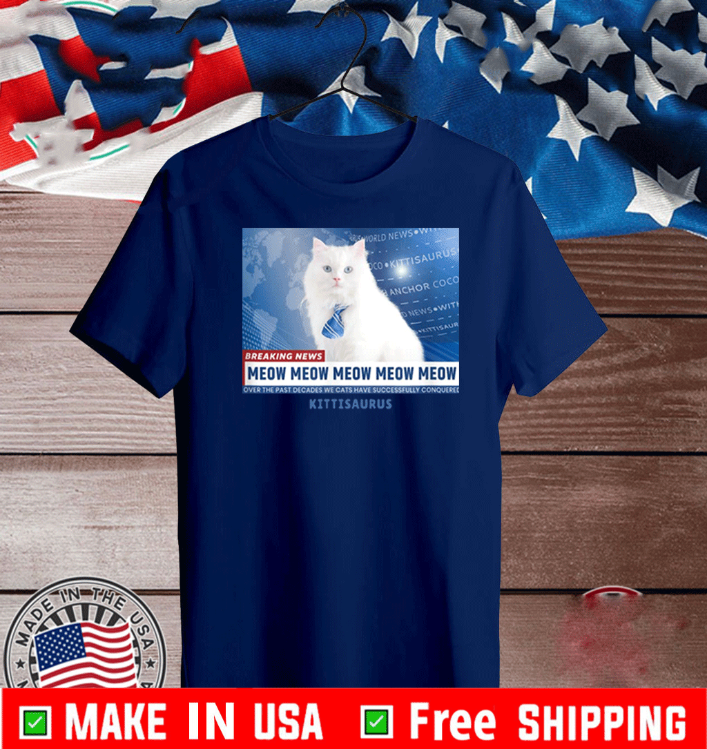 Kittisaurus News Anchor CoCo T-Shirt - ShirtsMango Office