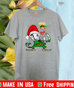 Notre Dames Fighting Irish Santa Merry Christmas 2021 T-Shirt