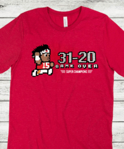 Mahomes 31 20 game over super champions t-shirt