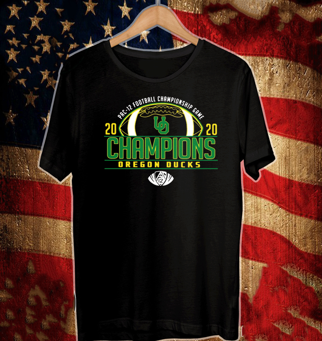 Oregon Ducks 2020 PAC-12 Football Champions T-Shirt