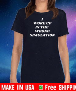 I Woke Up In The Wrong Simulation T-Shirt