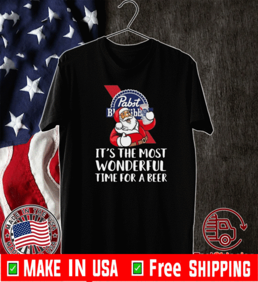 Pabst Blue Ribbon It’s The Most Wonderful Time For A Beer T-Shirt