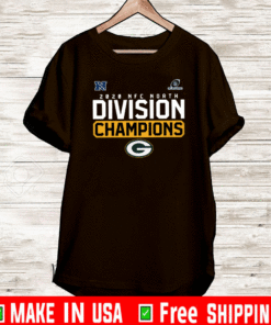 GREEN BAY PACKERS NFC NORTH CHAMPIONS OFFICIAL T-SHIRT