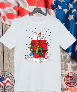 Peanuts Snoopy and Woodstock Stocking Light Up T-Shirt
