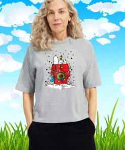 Peanuts Snoopy and Woodstock Stocking Light Up T-Shirt