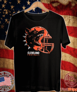 Play Vicious Cleveland Football Helmet Hooded T-Shirt