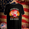 Santa Claus ho ho hol mir mal ein bier vintage Christmas Shirt