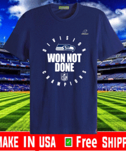 Seahawks We Not Done Shirt - Nfc West Divisions Champions 2021 T-Shirt