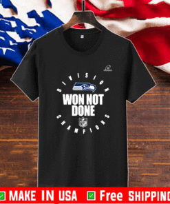 Seahawks We Not Done Shirt - Nfc West Divisions Champions 2021 T-Shirt