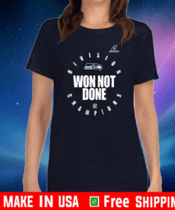 Seattle Seahawks won not done NFL Logo T-Shirt