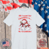 Snowman All I Want For Christmas Is My Grandkids T-Shirt