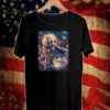 Star Wars The Mandalorian & The Child Starry Night Style T-Shirt