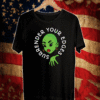 Surrender Your Edges Green Face T-Shirt