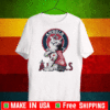 Tattoo Cat I love Angels Baseball T-Shirt