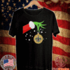 The Grinch Hand Holding Ornament New Orleans Saints Christmas Shirt