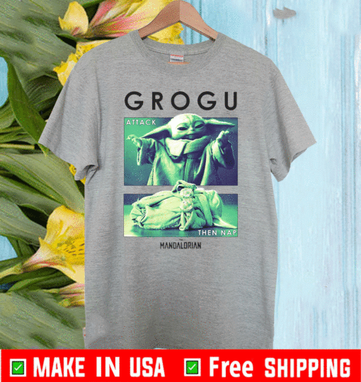 The Mandalorian Grogu Attack Then Nap T-Shirt