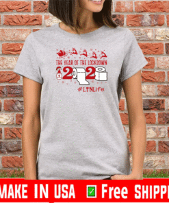 The Year Of The Lockdown 2020 LPN Life Mery Christmas T-Shirt