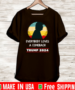 Trump 2024 Everybody Loves A Comeback Vintage T-Shirt