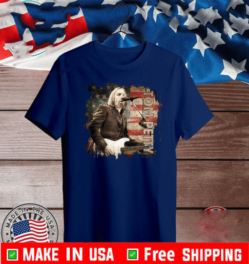 Tom Petty Country Music American USA Flag T-Shirt