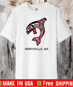 Marysville, Washington Native American Orca Killer Whales T-Shirt