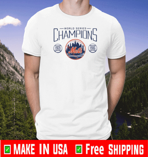 World Series Champions 1969 1986 New York Mets T-Shirt