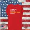 Cowboys Eagles Football Team Giants T-Shirt