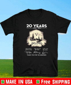 20 Years Of Harry Potter Thank You For The Memories T-Shirt