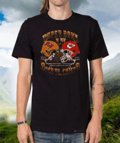 2021 Champion Kansas City Chiefs Vs Tampa Bay Buccaneers Super Bowl NFL Football T-Shirt