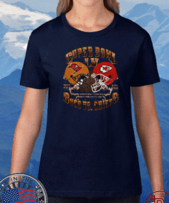 2021 Champion Kansas City Chiefs Vs Tampa Bay Buccaneers Super Bowl NFL Football T-Shirt