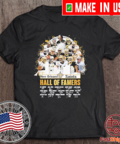 New Orleans Saints Hall of Famers signatures 2021 T-Shirt