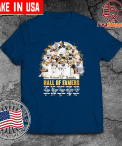 New Orleans Saints Hall of Famers signatures 2021 T-Shirt