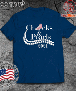 Chucks and Pearls 2021 Teachers Gift Chucks and Pearls T-Shirt