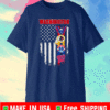 Washington Redskins Logo Team Football American Flag T-Shirt
