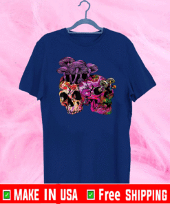 Abstract Psychedelic Tie Dye Skull Emo Goth Accessories T-Shirt