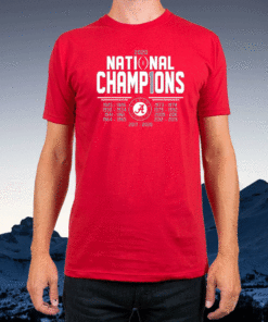 Alabama Crimson Tide National Champs 2021 T-Shirt
