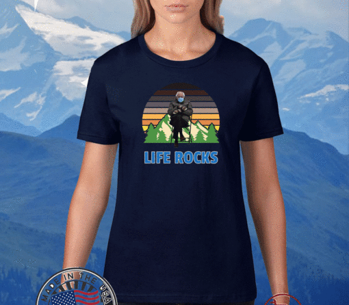 Bernie Sanders Cute Mittens Inauguration Life Rocks Vintage T-Shirt