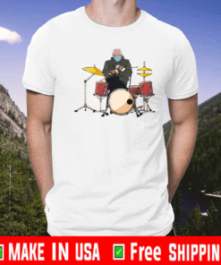 Bernie Sanders Drum Mittens Sitting Inauguration Meme T-Shirt