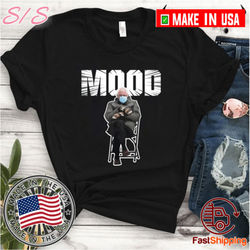 Bernie Sanders Gloves Mittens Bad Mood 2021 Inauguration T-Shirt