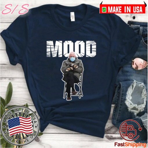 Bernie Sanders Gloves Mittens Bad Mood 2021 Inauguration T-Shirt