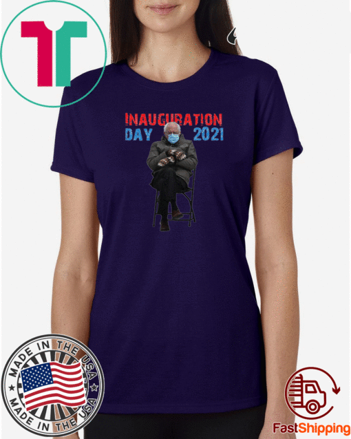 Bernie Sanders Mittens Sitting Inauguration day 2021 T-Shirt